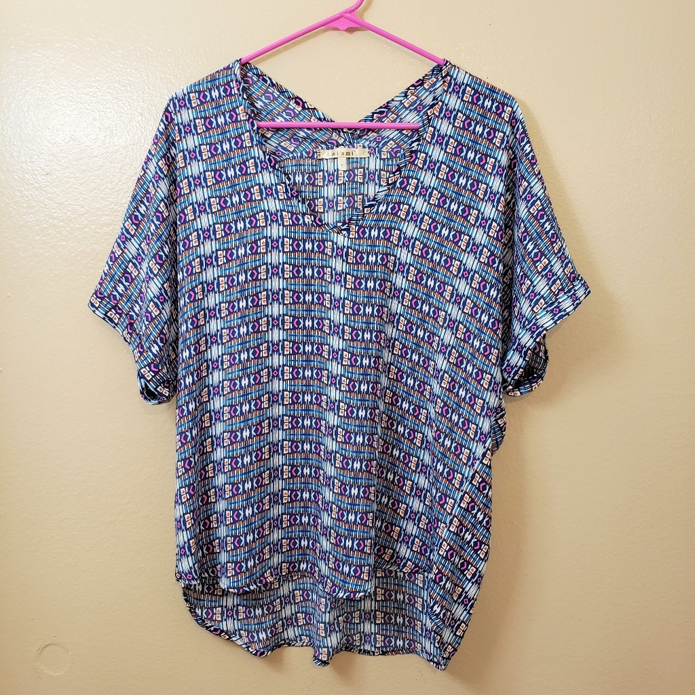 Colorful Miami Blouse